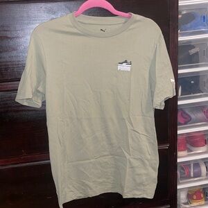 #75 Puma Men's Olive Short Sleeve Tee